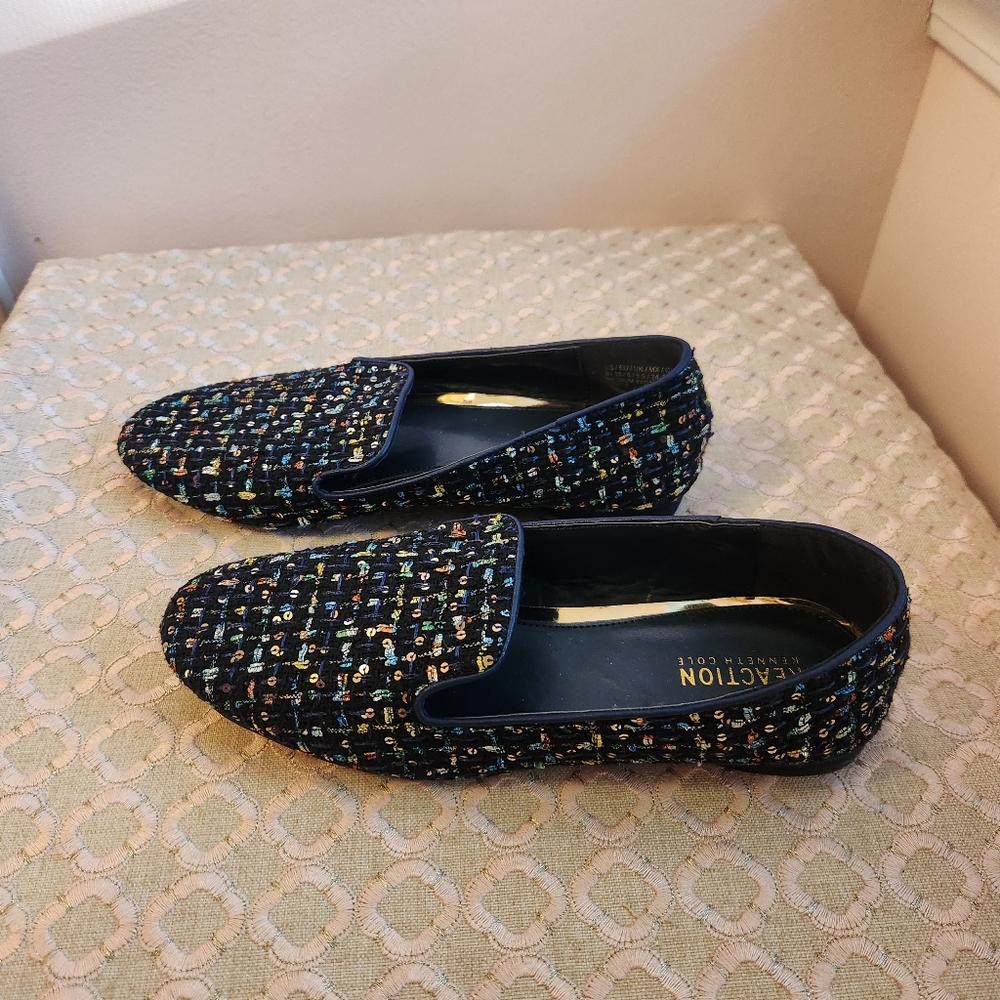 🆕️NWOT Kenneth Cole Reaction Women's Tweed Loafer, Size 8 - Picture 4 of 9